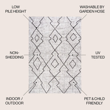 Carwa Tribal Diamond Trellis Indoor/outdoor Area Rug
